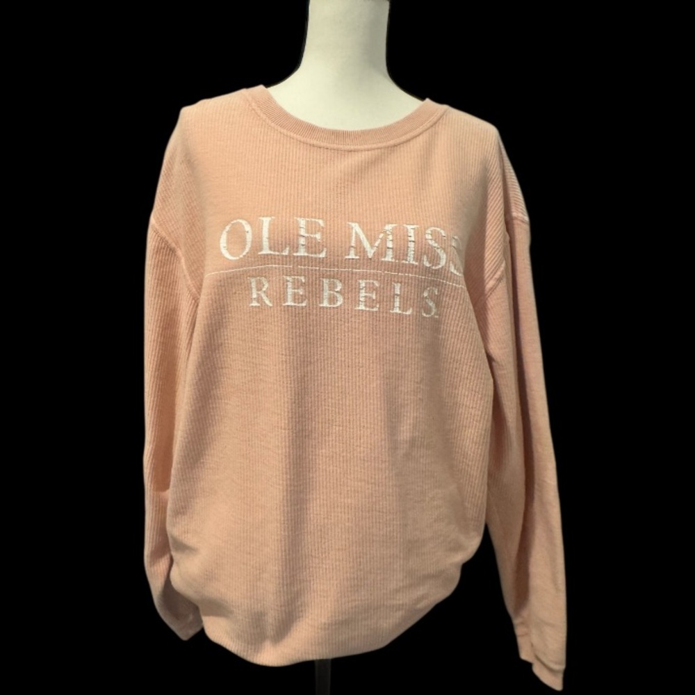 OLE MISS REBELS corded sweatshirt women’s size small